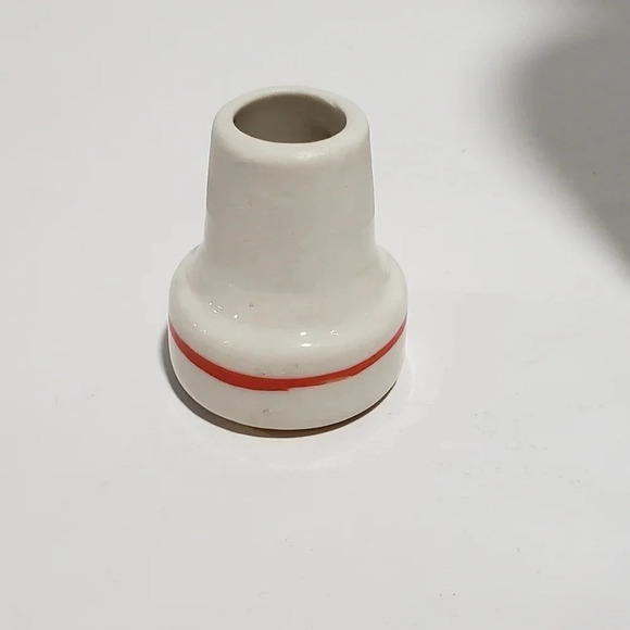 Vintage  Set Damask Ceramics Wine Glasses/Cups/Bottle 60-70s Handpainted Russia - Picture 7 of 14